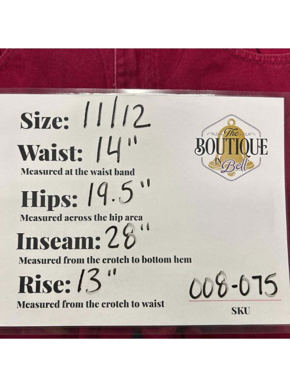 Vtg Sasson Fuchsia Burgundy Jeans 11/12 High Waist 80s Dopamine Maxamalist - Picture 8 of 16